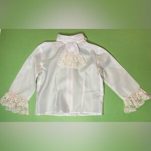 Vintage Child’s White Blouse with Lace Detail